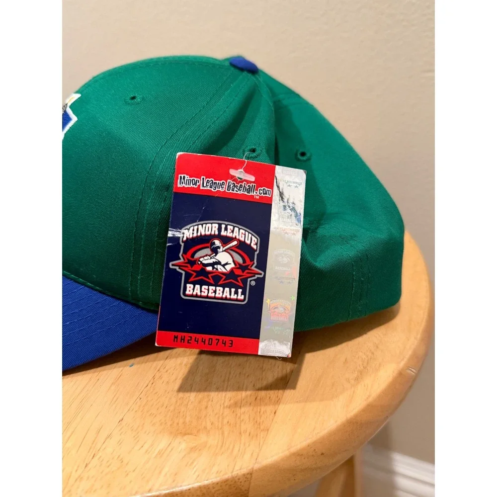 Outdoor Cap Minor League Baseball MiLB Green Blue Snapback Hat Warrior Logo‎ New